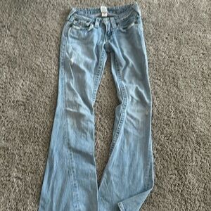 True religion jeans, flared, size 26, cute pockets